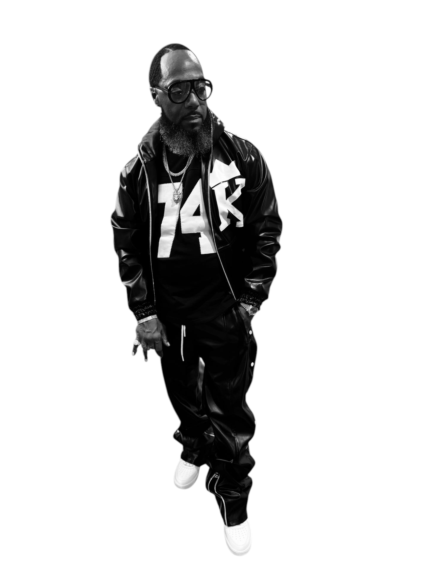 Royal Blood Kingz Black Leather Pants
