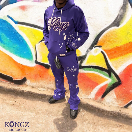 Kingz Crushed Grape Polka Dots Hoodie