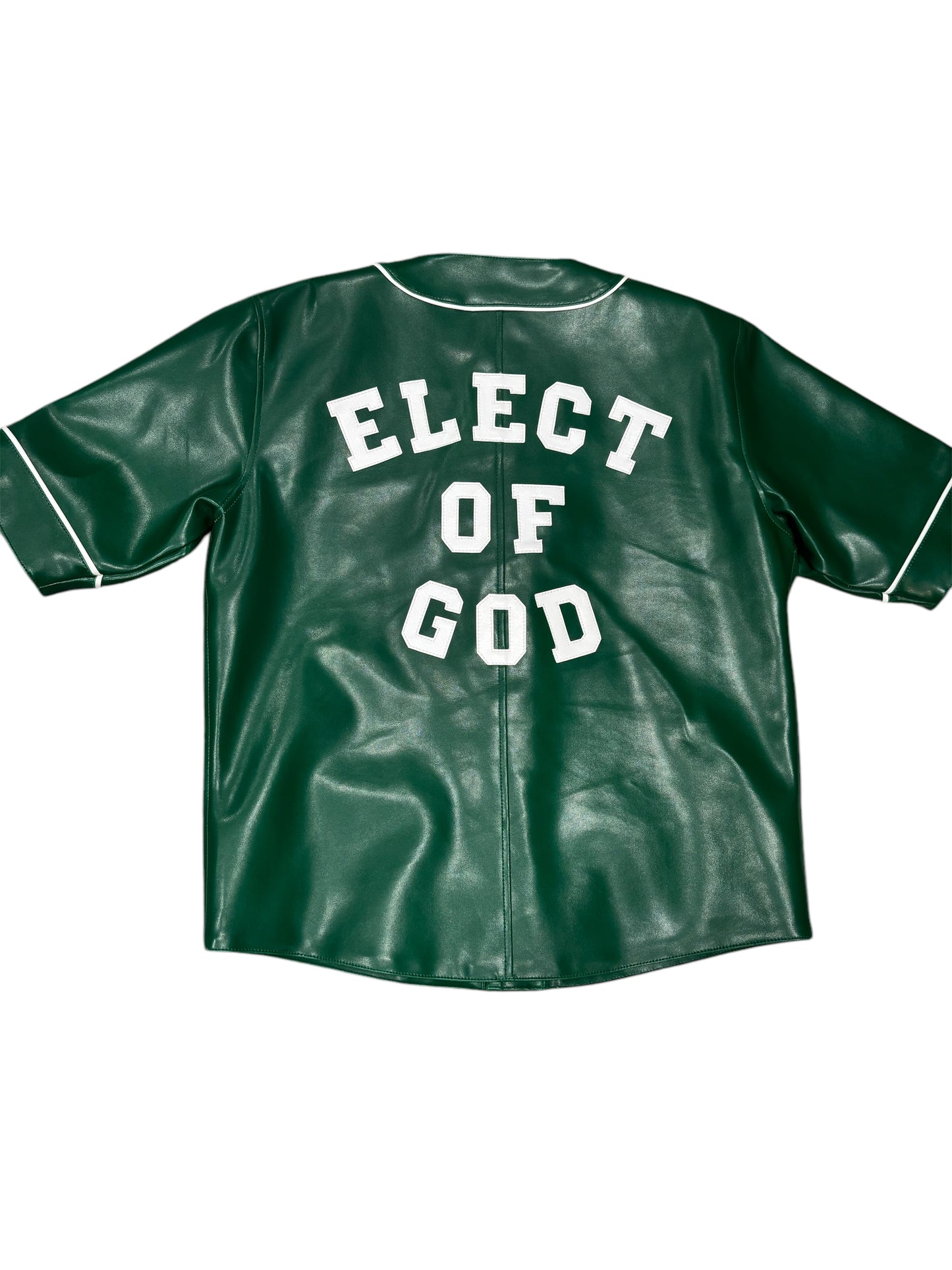 Olive Green Elect of God Leather Jersey