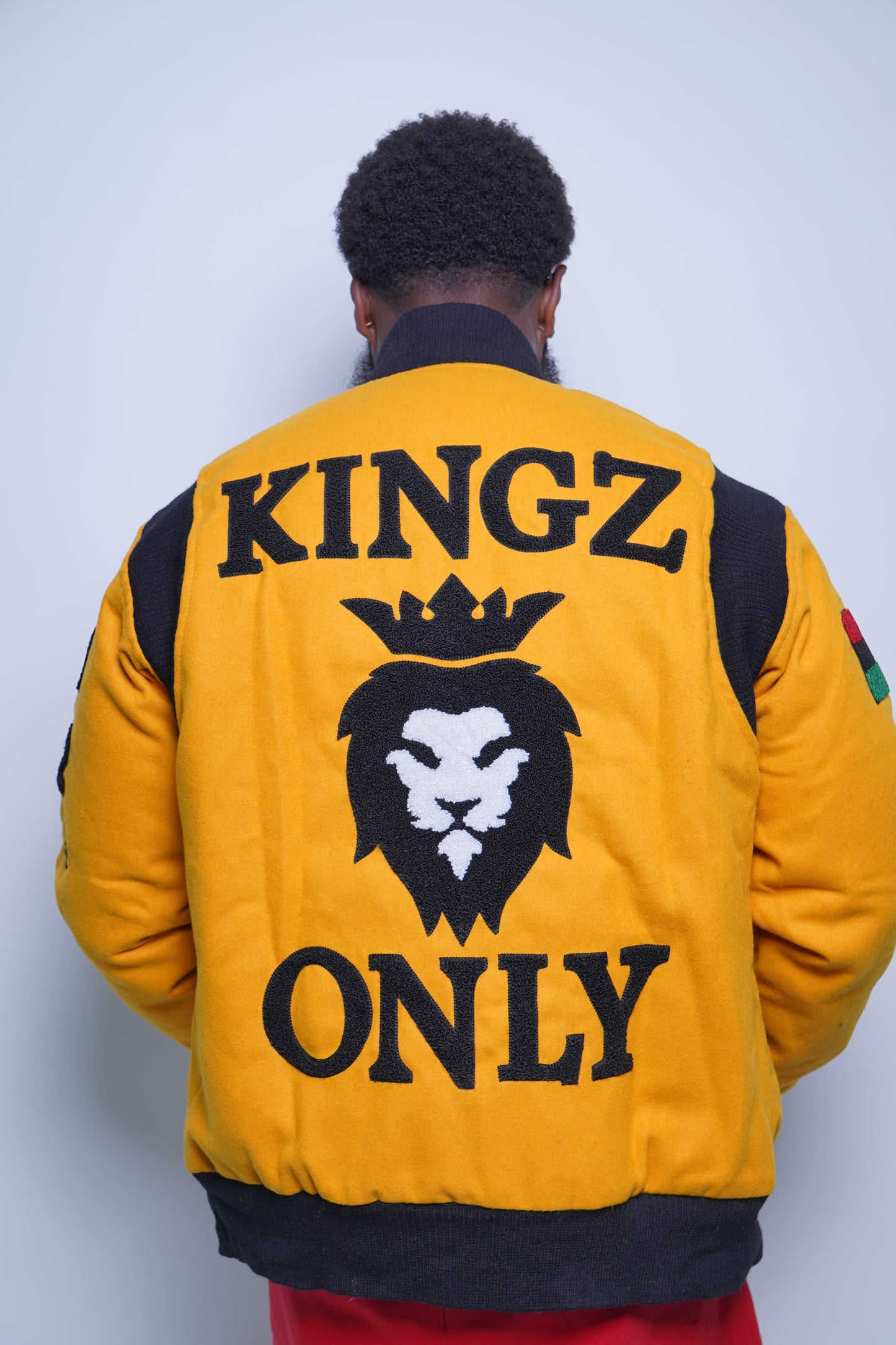 Kingz Live Forever Yellow and Black Varsity Jacket