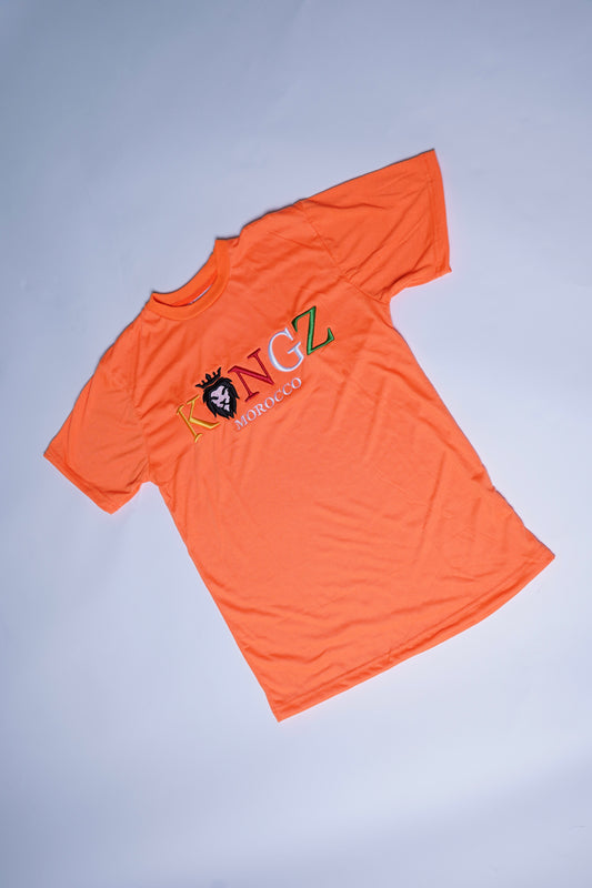 Kingz Orange Multi Colored Logo T-Shirt