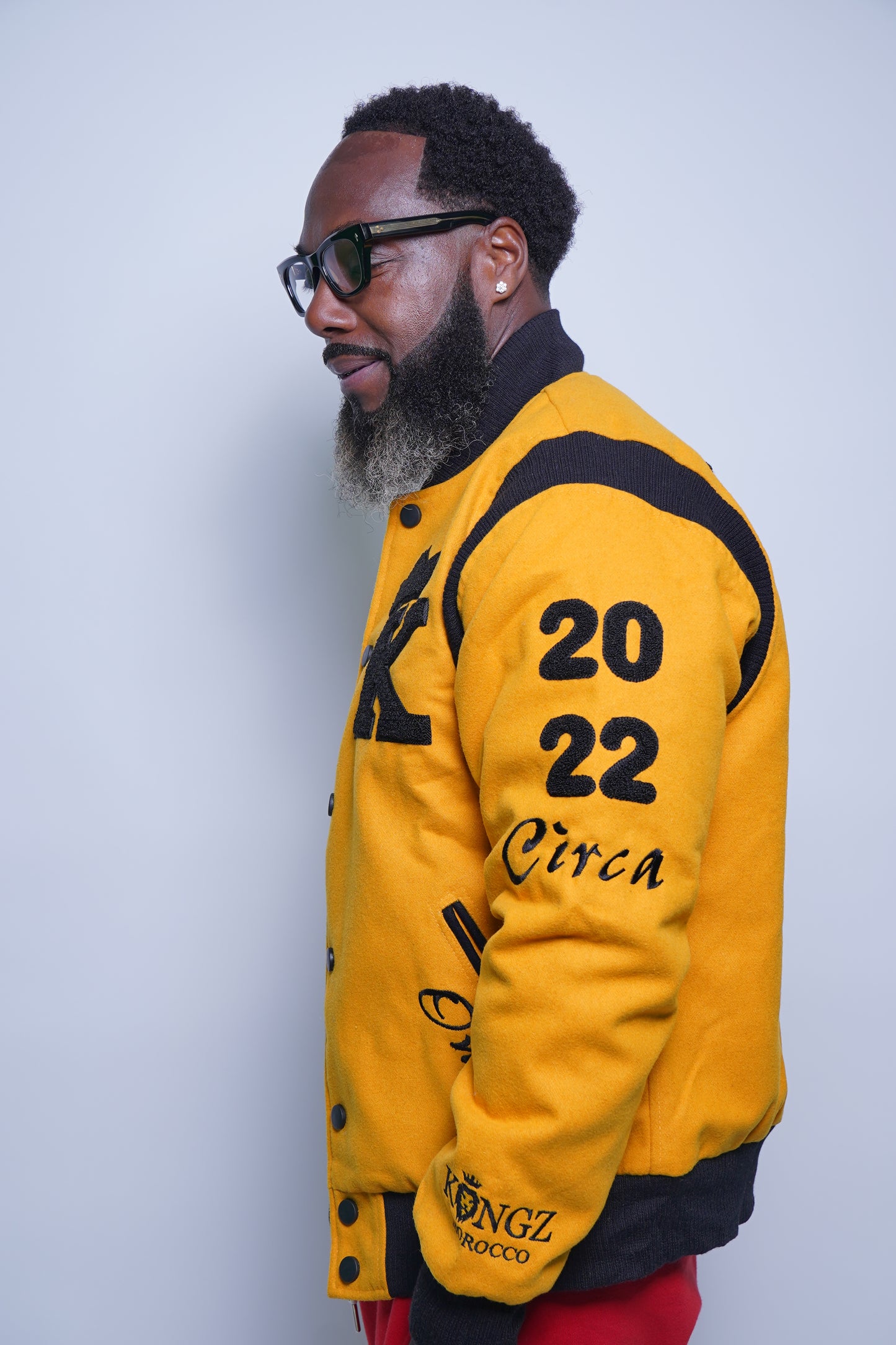 Kingz Live Forever Yellow and Black Varsity Jacket